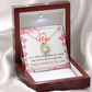 To My Wife Love and Affection Birthday Message Forever Necklace w Message Card-Express Your Love Gifts