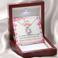 To My Wife Love and Affection Birthday Message Forever Necklace w Message Card-Express Your Love Gifts