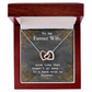 To My Wife Love is Here Forever Farmer Wife Inseparable Necklace-Express Your Love Gifts