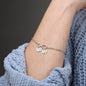 To My Wife Love Is Sharing Infinity Bracelet With Initial Charms-Express Your Love Gifts