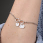 To My Wife Love Is Sharing Infinity Bracelet With Initial Charms-Express Your Love Gifts
