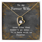 To My Wife Love Like That Doesn't Go Away Farmer Wife Forever Necklace w Message Card-Express Your Love Gifts