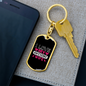 To My Wife Love My Awesome Wife Keychain Stainless Steel or 18k Gold Dog Tag Keyring-Express Your Love Gifts