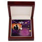 To My Wife Love of my Life Alluring Ribbon Necklace Message Card-Express Your Love Gifts