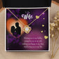 To My Wife Love of my Life Infinity Knot Necklace Message Card-Express Your Love Gifts