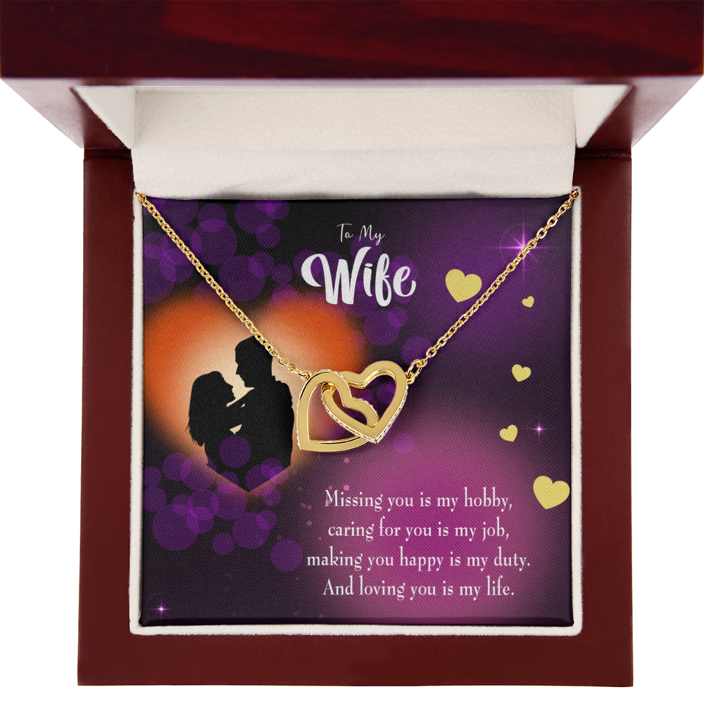 To My Wife Love of My Life Inseparable Necklace-Express Your Love Gifts