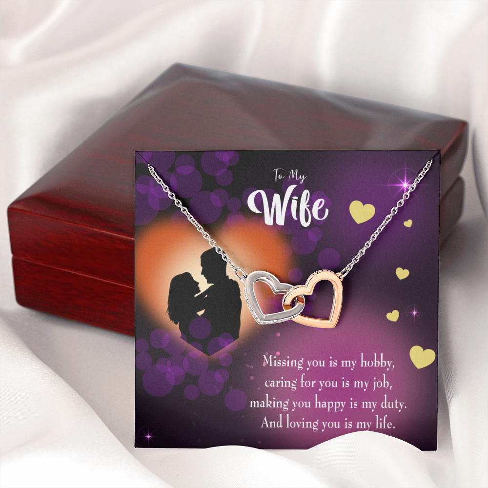 To My Wife Love of My Life Inseparable Necklace-Express Your Love Gifts