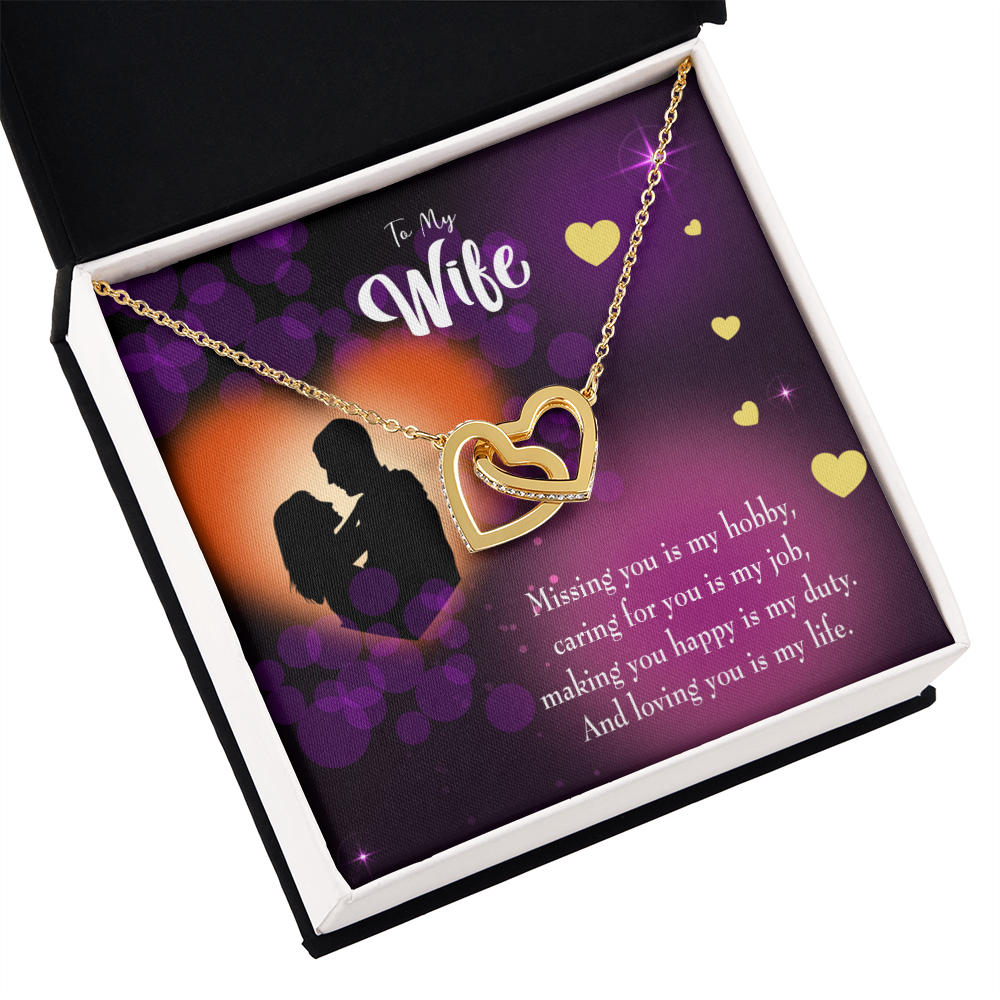 To My Wife Love of My Life Inseparable Necklace-Express Your Love Gifts
