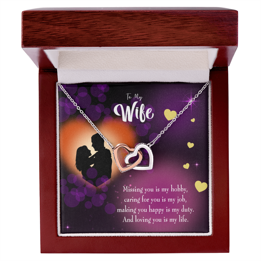 To My Wife Love of My Life Inseparable Necklace-Express Your Love Gifts