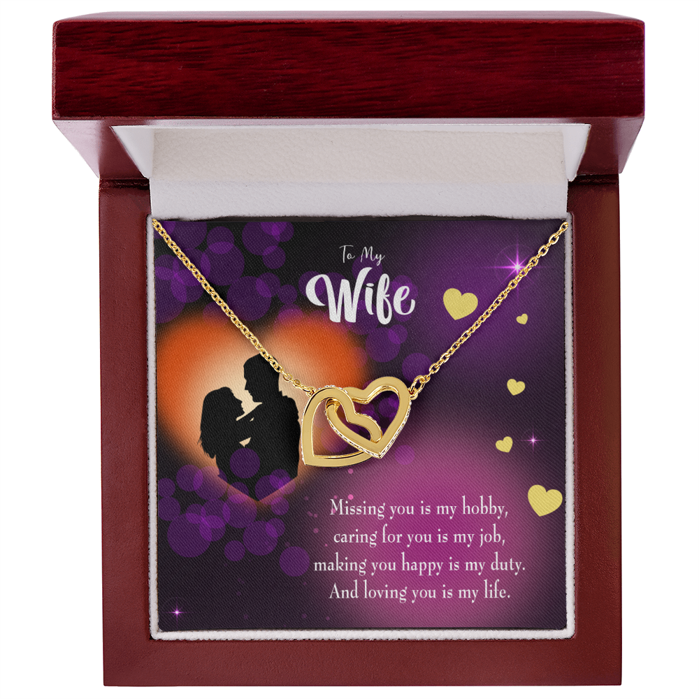 To My Wife Love of My Life Inseparable Necklace-Express Your Love Gifts