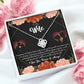 To My Wife Love You Forever Infinity Knot Necklace Message Card-Express Your Love Gifts