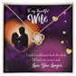 To My Wife Love You Longer Infinity Knot Necklace Message Card-Express Your Love Gifts