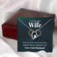 To My Wife Love You Now Forever Necklace w Message Card-Express Your Love Gifts