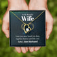 To My Wife Love You Now Forever Necklace w Message Card-Express Your Love Gifts