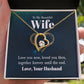 To My Wife Love You Now Forever Necklace w Message Card-Express Your Love Gifts