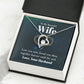 To My Wife Love You Now Forever Necklace w Message Card-Express Your Love Gifts