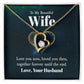 To My Wife Love You Now Forever Necklace w Message Card-Express Your Love Gifts