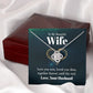 To My Wife Love You Now Infinity Knot Necklace Message Card-Express Your Love Gifts