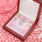 To My Wife Loving Me Unconditionally Message Birthday Forever Necklace w Message Card-Express Your Love Gifts