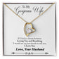 To My Wife Loving You and Breathing From Husband Forever Necklace w Message Card-Express Your Love Gifts