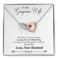 To My Wife Loving You and Breathing Inseparable Necklace-Express Your Love Gifts