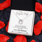 To My Wife Loving You and Breathing Lucky Horseshoe Necklace Message Card 14k w CZ Crystals-Express Your Love Gifts