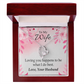To My Wife Loving you is what I do best Forever Necklace w Message Card-Express Your Love Gifts