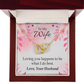 To My Wife Loving You is What I Do Best Inseparable Necklace-Express Your Love Gifts