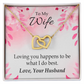 To My Wife Loving You is What I Do Best Inseparable Necklace-Express Your Love Gifts