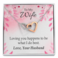 To My Wife Loving You is What I Do Best Inseparable Necklace-Express Your Love Gifts