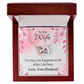 To My Wife Loving You is What I Do Best Inseparable Necklace-Express Your Love Gifts