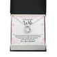To My Wife Mother of My Children Forever Necklace w Message Card-Express Your Love Gifts