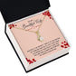 To My Wife Multiply it by Infinity Alluring Ribbon Necklace Message Card-Express Your Love Gifts