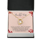 To My Wife Multiply it by Infinity Forever Necklace w Message Card-Express Your Love Gifts