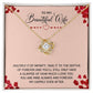 To My Wife Multiply it by Infinity Infinity Knot Necklace Message Card-Express Your Love Gifts