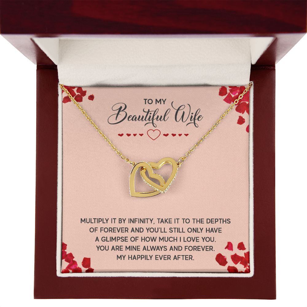 To My Wife Multiply it by Infinity Inseparable Necklace-Express Your Love Gifts
