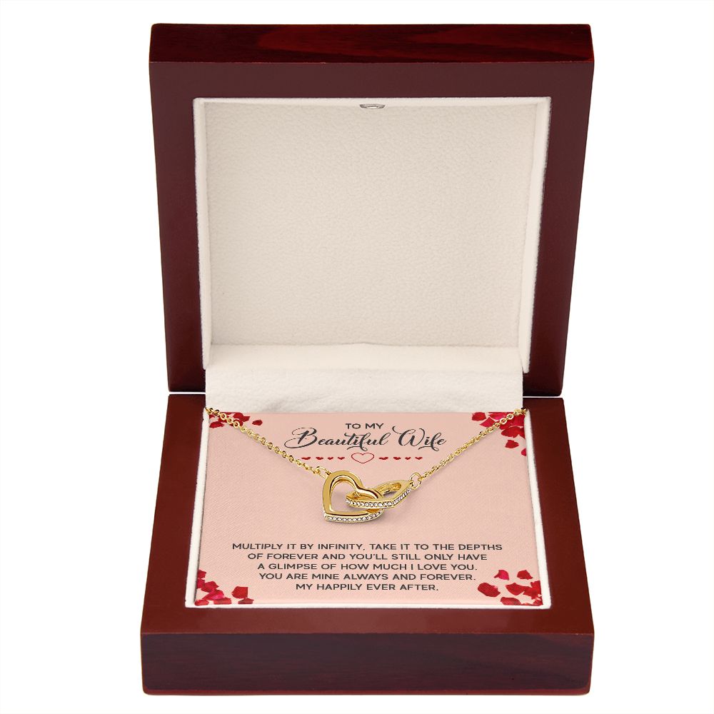 To My Wife Multiply it by Infinity Inseparable Necklace-Express Your Love Gifts