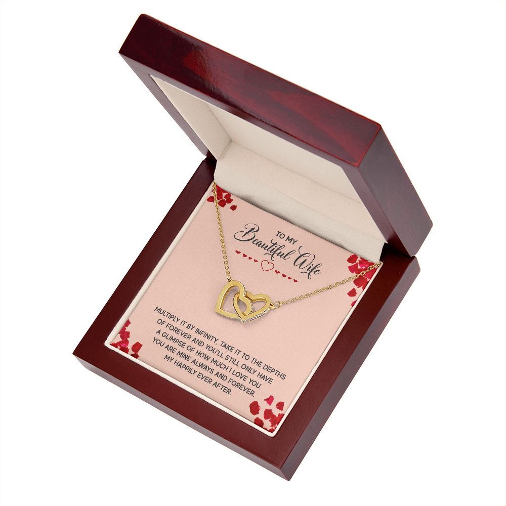 To My Wife Multiply it by Infinity Inseparable Necklace-Express Your Love Gifts