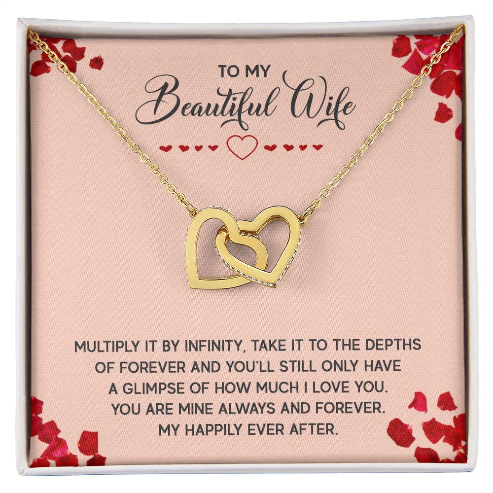 To My Wife Multiply it by Infinity Inseparable Necklace-Express Your Love Gifts