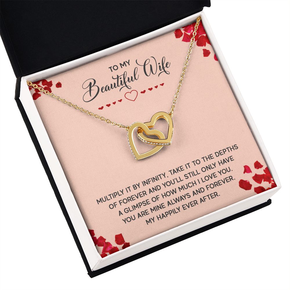 To My Wife Multiply it by Infinity Inseparable Necklace-Express Your Love Gifts