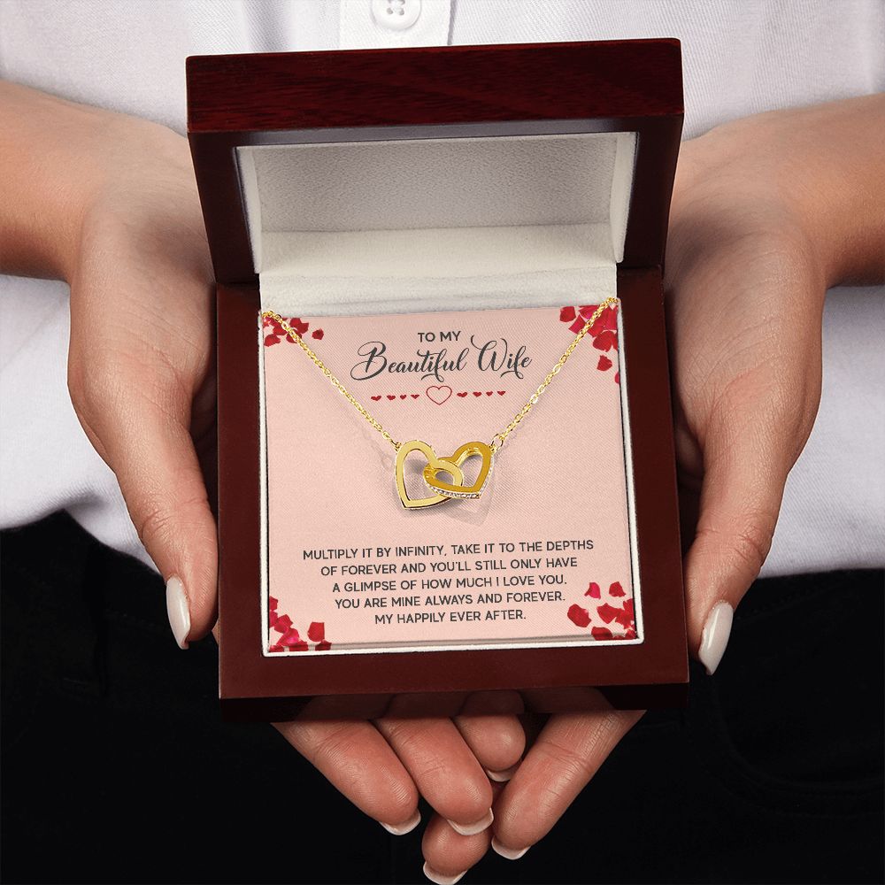 To My Wife Multiply it by Infinity Inseparable Necklace-Express Your Love Gifts