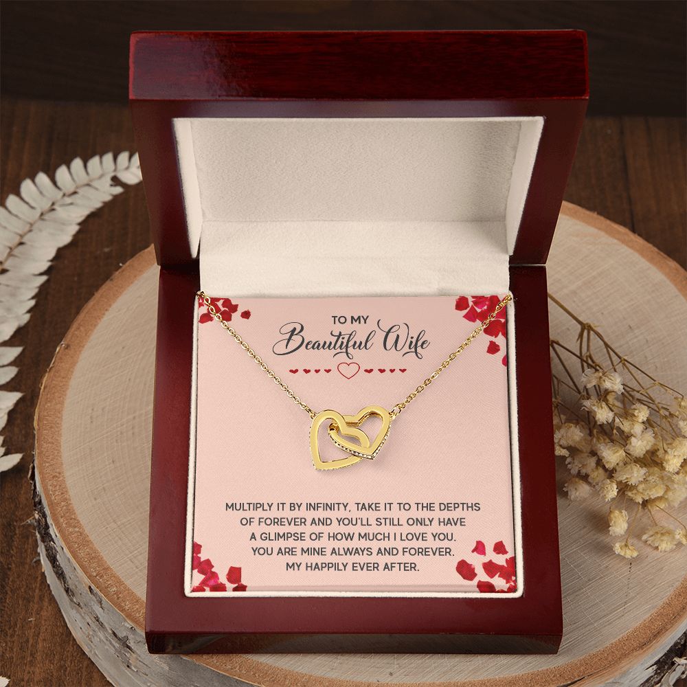 To My Wife Multiply it by Infinity Inseparable Necklace-Express Your Love Gifts