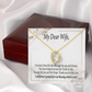 To My Wife My Dear Wife Forever Necklace w Message Card-Express Your Love Gifts