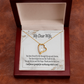 To My Wife My Dear Wife Forever Necklace w Message Card-Express Your Love Gifts