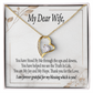 To My Wife My Dear Wife Forever Necklace w Message Card-Express Your Love Gifts
