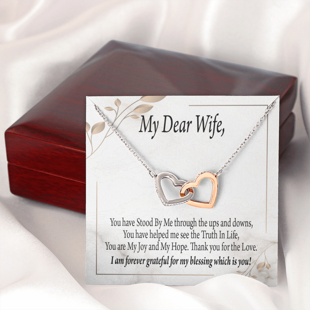 To My Wife My Dear Wife Inseparable Necklace-Express Your Love Gifts