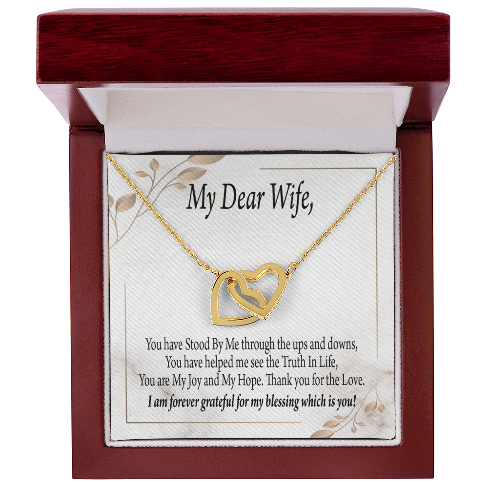 To My Wife My Dear Wife Inseparable Necklace-Express Your Love Gifts