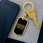 To My Wife My Favorite Dispatcher Is My Wife Keychain Stainless Steel or 18k Gold Dog Tag Keyring-Express Your Love Gifts