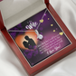 To My Wife My Heart is Full Alluring Ribbon Necklace Message Card-Express Your Love Gifts