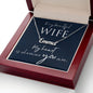 To My Wife My Heart is Wherever You Are Custom Name Necklace-Express Your Love Gifts